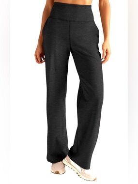 Beyond Yoga Space Dye Wide-Leg Pull-On Pants, size LG